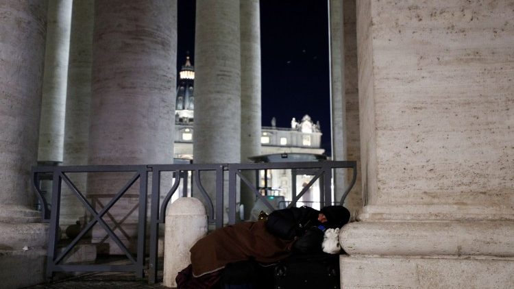 Бяздомны пад каланадай Берніні