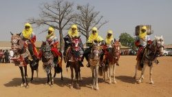 Reiter in Abuja am 26. Dezember