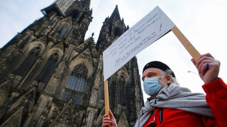 Protestaktion zur Missbrauchsaufarbeitung in der katholischen Kirche Deutschlands (Archivbild)