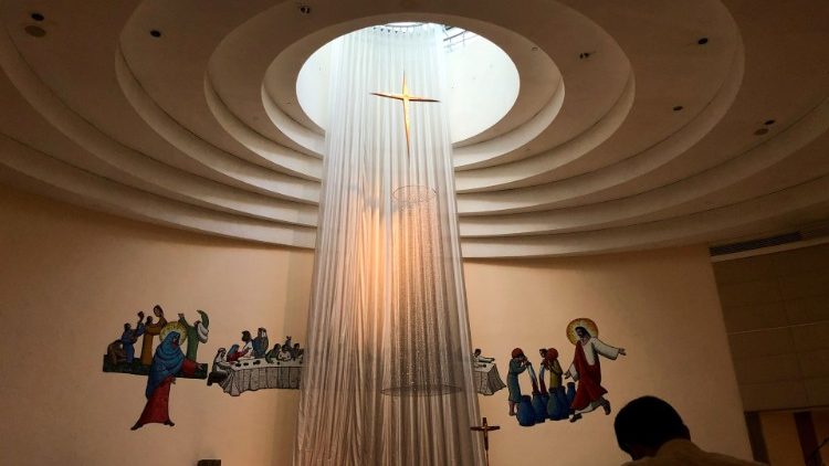 In einer katholischen Kirche in Hongkong - Aufnahme von 2021
