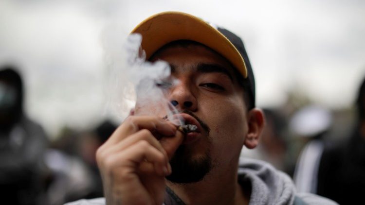 Befürworter einer Legalisierung von Cannabis in Mexiko Stadt