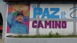 Nicaraguas Präsident Daniel Ortega auf einem Wahlplakat in Managua