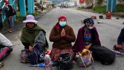 Indígenas Mayan protestam contra corrupção na Guatemala