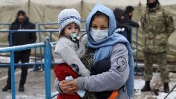 An der Grenze zwischen Polen und Belarus