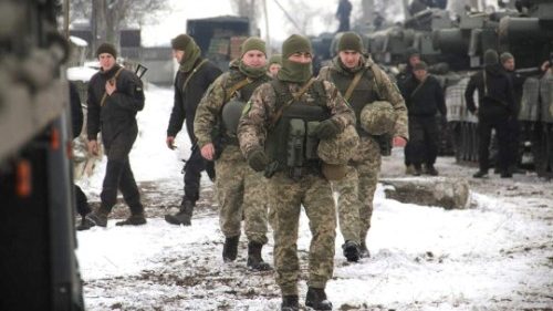 Ukrainische Soldaten in Odessa