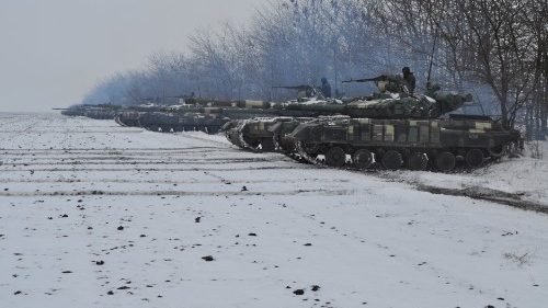 Ukrainische Panzer stehen bereit