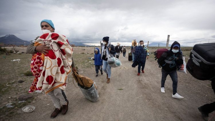 Venezolanische Flüchtlinge an der chilenischen Grenze