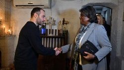 United States Ambassador to the United Nations Linda Thomas-Greenfield is welcomed to Ukraine by Oleksandr Kubrakov, Minister of Infrastructure