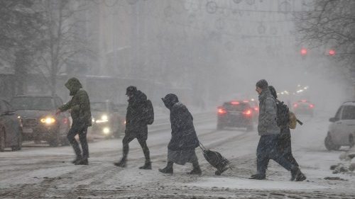 A snowfall in Kyiv, Ukraine (Reuters)