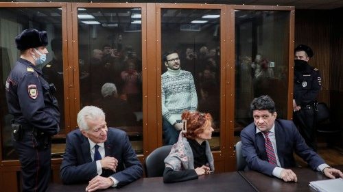 Court verdict hearing for Russian opposition leader Yashin in Moscow