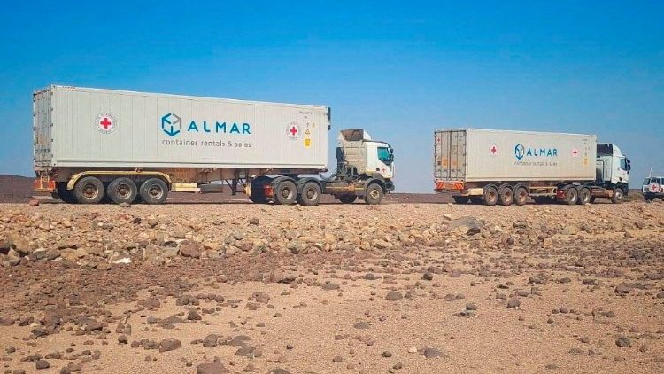 Zumindest kommen inzwischen ein paar humanitäre Hilfen in Tigray an...