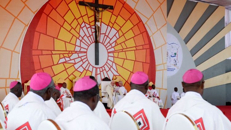 Pope Francis celebrated Mass in the DRC Wednesday.
