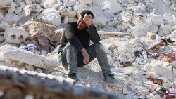 Devastation in the town of Harem, Idlib governatorate, Syria