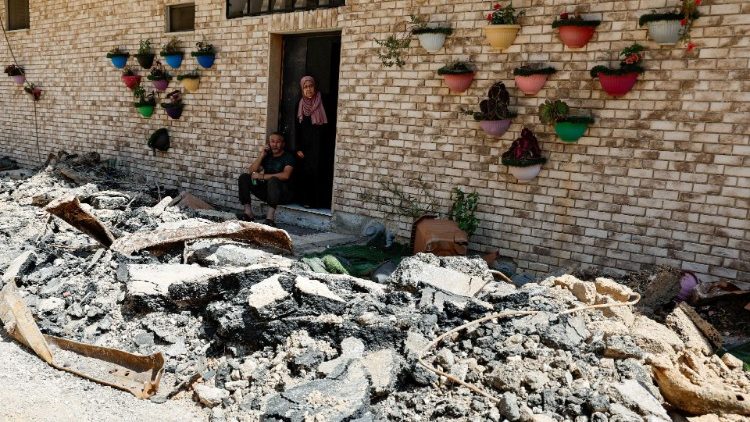 Secuelas de la operación militar israelí en Yenín