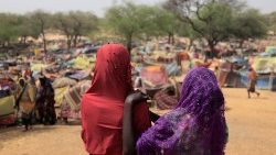Flüchtlinge aus dem Sudan, die in das Nachbarland Tschad geflohen sind