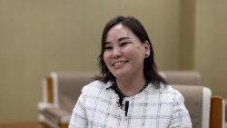 Gerelmaa Davaasuren, mongolischer Botschafterin beim Heiligen Stuhl, spricht während eines Interviews mit Reuters in Ulaanbaatar