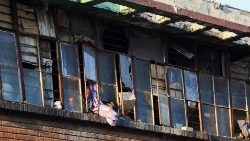 Nach dem Großbrand in dem Gebäudekomplex in Johannesburg