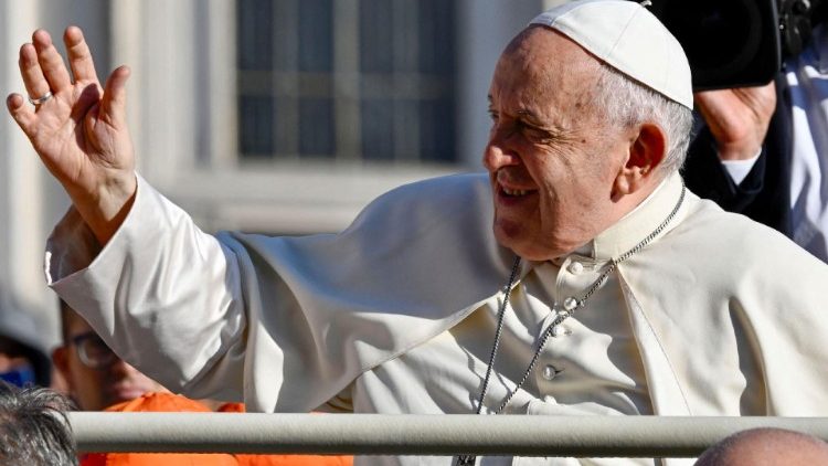Pope Francis holds a weekly audience at the Vatican