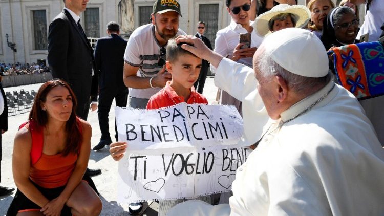 Pope Francis holds a weekly audience at the Vatican