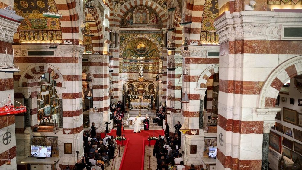 Pope Francis at the Mediterranean meetings in Marseille