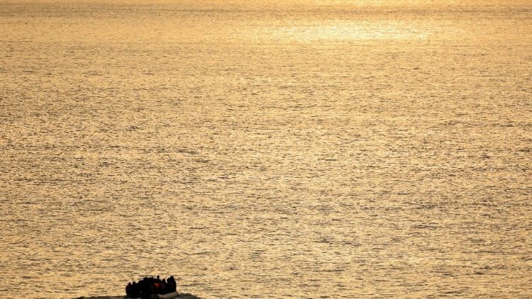 FILE PHOTO: Migrants boats crossing Channel as warm weather and calm seas are favourable for crossings