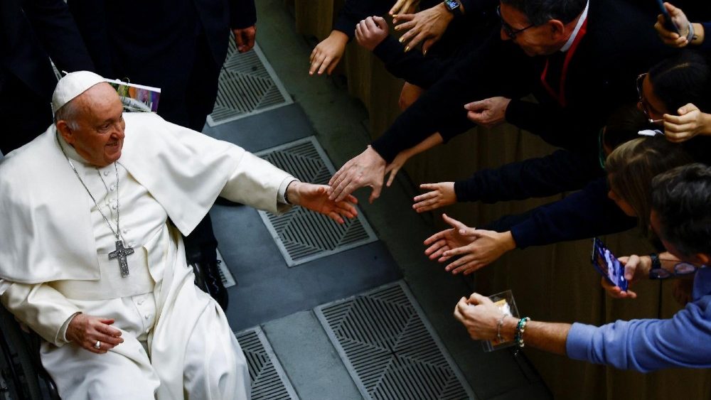 Падчас аўдыенцыі для прадстаўнікоў Міжнароднай федэрацыі Pueri Cantores