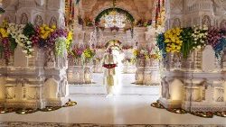 Dem Hindu-Gott Ram (oder Rama) ist der neue Tempel in Ayodhya geweiht, den Ministerpräsident Modi am 22.1.2024 einweihte