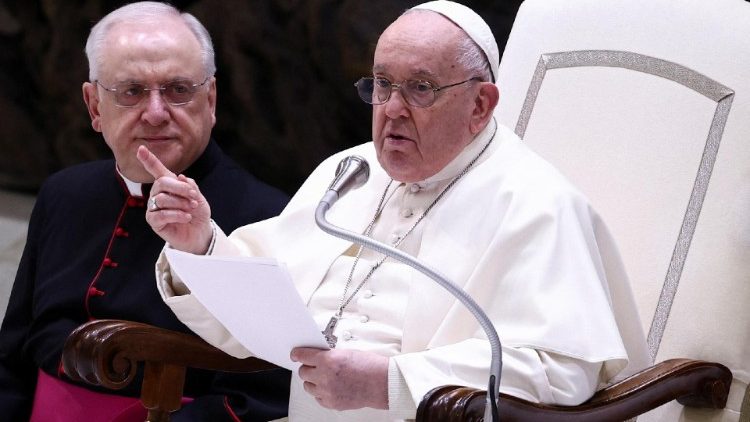 Papst Franziskus bei seiner Generalaudienz diesen Mittwoch