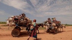 Sudaneses em fuga do Darfur