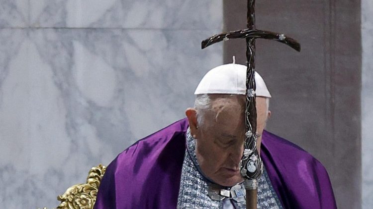 FILE PHOTO: Pope Francis attends Ash Wednesday mass at the Santa Sabina Basilica in Rome
