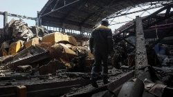 Наступствы расійскага ракетнага ўдара па электрастанцыі ва Украіне