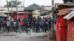 Demonstrierende in Nairobi