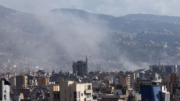 Smoke rises from Beirut southern suburbs