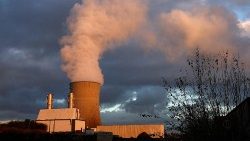 Smoke billows from a chimney at a combined-cycle gas turbine power plant in Drogenbos, Belgium