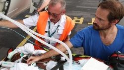 Rescuers in Mayotte in the aftermath of Cyclone Chido