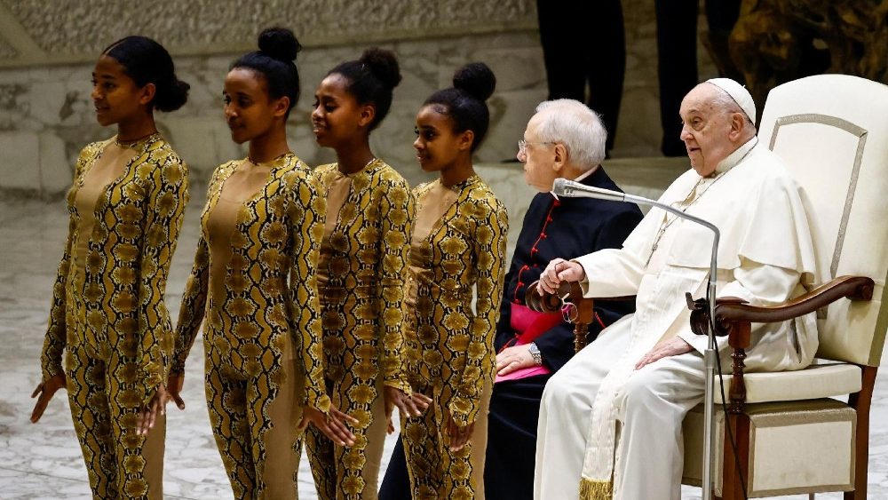 Афрыканскі цырк CircAfrica на агульнай аўдыенцыі ў Ватыкане