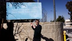 Nationalist Israeli activists celebrate a ban on  U.N. Palestinian relief agency UNRWA operations in Jerusalem and Israel