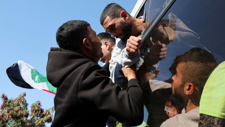 Hostages-prisoners swap deal between Hamas and Israel, in Khan Younis