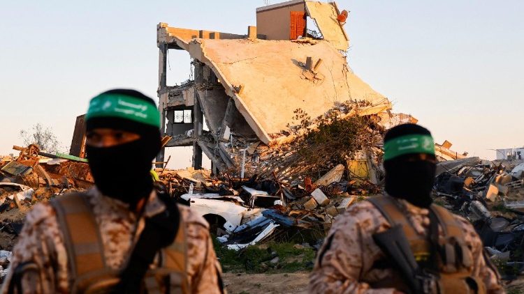 Bojownicy Hamasu w Strefie Gazy