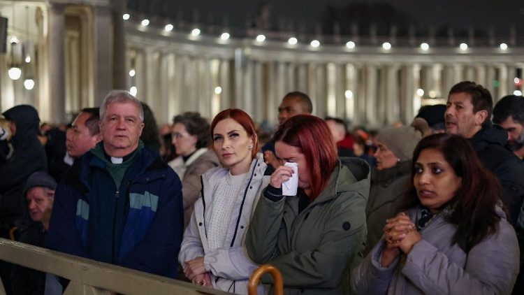 Prayer service for Pope Francis as he continues treatment at Gemelli Hospital at the Vatican