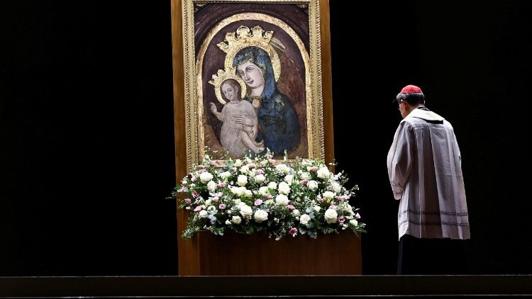 Prayer service at St. Peter's Square, as Pope Francis continues his hospitalization, at the Vatican