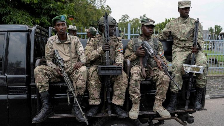 Rebeldes del M23 en la República Democrática del Congo