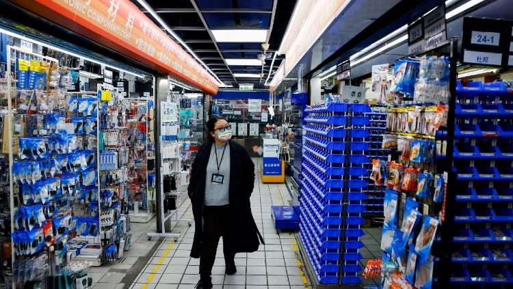 Un supermercato della Cina, uno dei paesi colpiti dagli alti dazi degli Usa