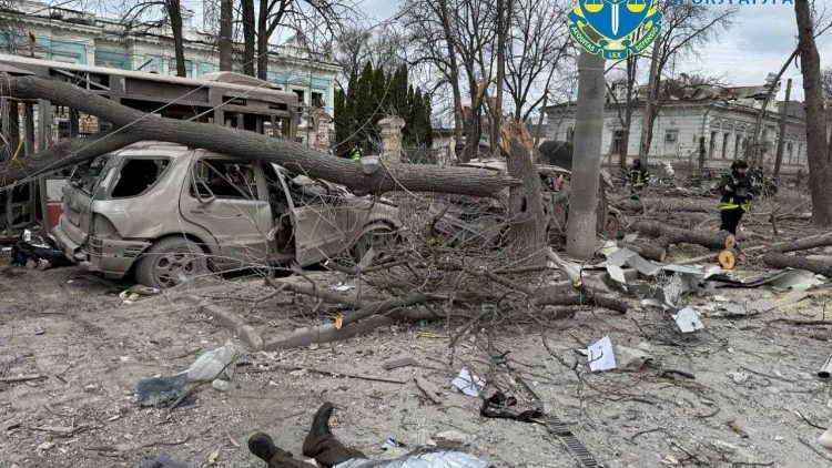 உக்ரைன் Sumy நக்ரில் இரஷ்ய தாக்குதலின் விளைவு