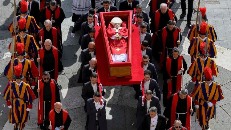 Pope Francis' coffin is transferred to St. Peter's Basilica
