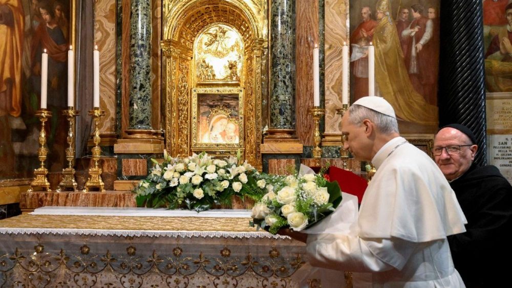 Pope Leo XIV visits the Sanctuary of the Mother of Good Counsel in Genazzano