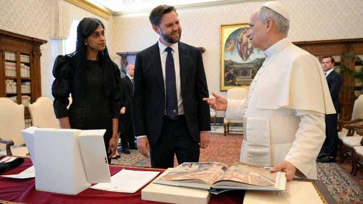 Pope Leo XIV meets U.S Vice President JD Vance at the Vatican