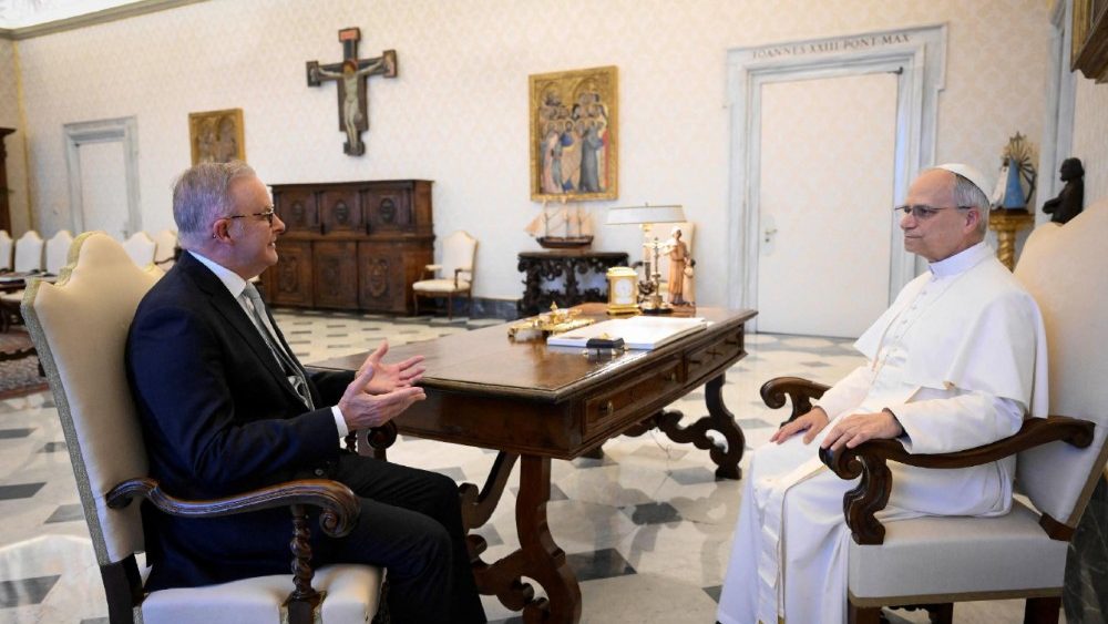 Pope Leo XIV meets with Australia's Prime Minister Anthony Albanese