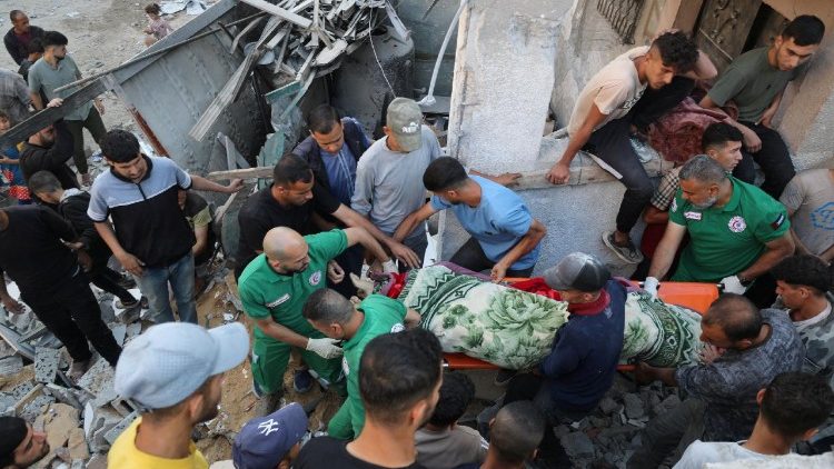 गाज़ा पट्टी में इस्राएली हमले के बाद का दृश्य, 22.05.2025 