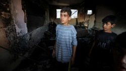 इस्राएली हमले के बाद गज़ा के बच्चे